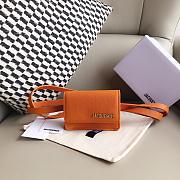 Jacquemus Le Cienture Bello Waist Bag Orange Size 12x9x3cm - 6
