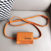 Jacquemus Le Cienture Bello Waist Bag Orange Size 12x9x3cm - 5