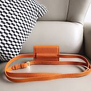 Jacquemus Le Cienture Bello Waist Bag Orange Size 12x9x3cm - 4
