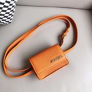 Jacquemus Le Cienture Bello Waist Bag Orange Size 12x9x3cm - 3