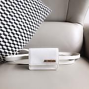 Jacquemus Le Cienture Bello Waist Bag White Size 12x9x3cm - 5