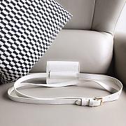 Jacquemus Le Cienture Bello Waist Bag White Size 12x9x3cm - 4