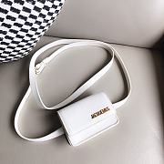 Jacquemus Le Cienture Bello Waist Bag White Size 12x9x3cm - 3