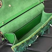 Valentino Garavani Mini Loco 3D Green Size 19x10.5x5cm - 6