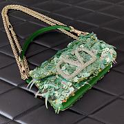 Valentino Garavani Mini Loco 3D Green Size 19x10.5x5cm - 3