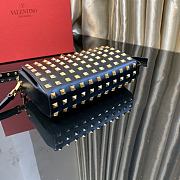Valentino Garavani Rockstud Alcove Gold Bag Size 19x12x5cm - 3