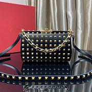 Valentino Garavani Rockstud Alcove Gold Bag Size 19x12x5cm - 2