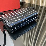 Valentino Garavani Rockstud Alcove Silver Bag Size 19x12x5cm - 4