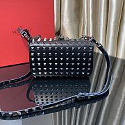 Valentino Garavani Rockstud Alcove Silver Bag Size 19x12x5cm - 5