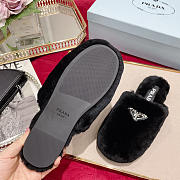 Prada Fur Slides Mules Black P12408 - 3