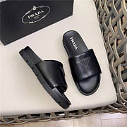 Prada Triangle-logo Pool Slides Black - 2