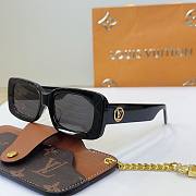 LV Circle Rectangle Sunglasses Black Z2421W - 3