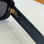 LV Circle Rectangle Sunglasses Black Z2421W - 4
