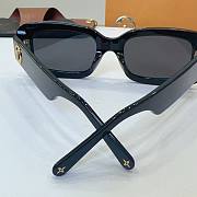 LV Circle Rectangle Sunglasses Black Z2421W - 5