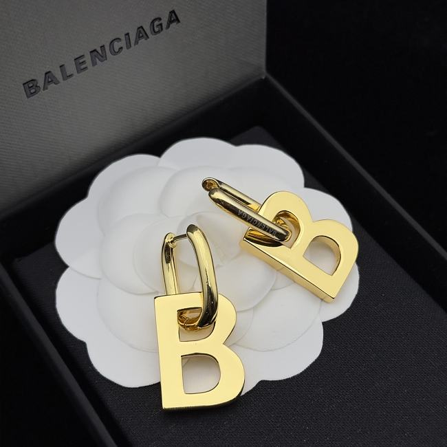 Balenciaga Earrings Gold 144 - 1