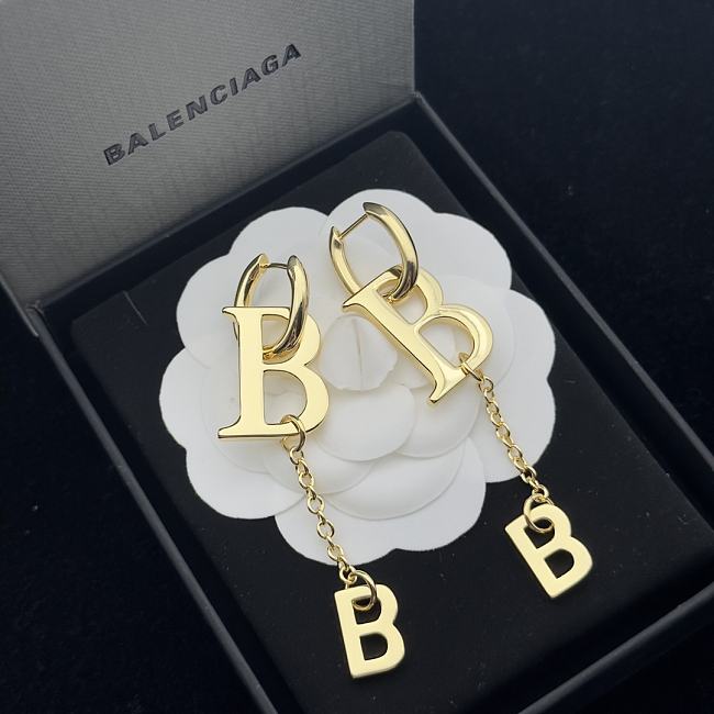 Balenciaga Earrings Gold 209 - 1