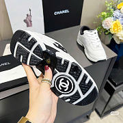 Chanel White Black CC Logo Runner Trainer Sneaker - 6