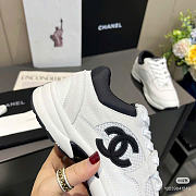 Chanel White Black CC Logo Runner Trainer Sneaker - 4