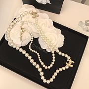 Chanel Necklace Gold Pearl 60 - 3
