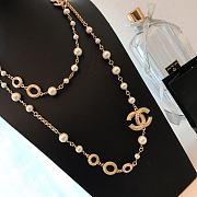 Chanel Necklace Gold Pearl 62 - 2