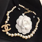 Chanel Necklace Gold Pearl 74 - 1