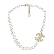 Chanel Necklace Gold Pearl 74 - 3