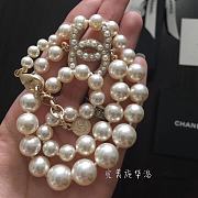 Chanel Necklace Gold Pearl 74 - 2