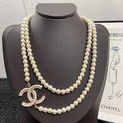 Chanel Necklace Gold Pearl 77 - 4