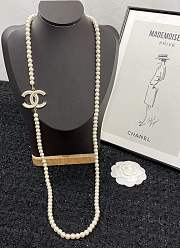 Chanel Necklace Gold Pearl 77 - 3