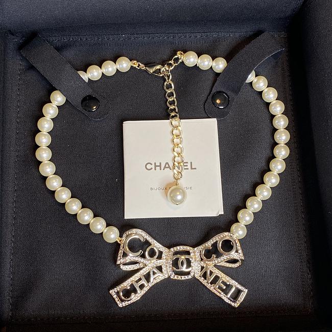 Chanel Necklace Gold Pearl 85 - 1