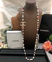 Chanel Necklace Gold Pearl 91 - 5