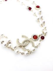 Chanel Necklace Gold Pearl 91 - 2