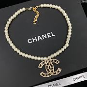 Chanel Necklace Gold Pearl 232 - 5