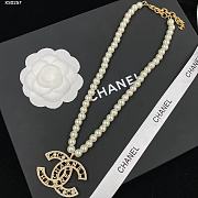 Chanel Necklace Gold Pearl 232 - 2