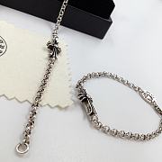 Crow Heart Bracelet Silver 438 - 5