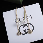 Gucci Earrings Gold Flowers Pearl 15 - 1