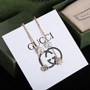 Gucci Earrings Gold Flowers Pearl 15 - 2