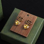 Gucci Earrings Gold Heart 06 - 2