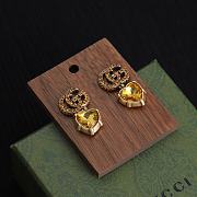 Gucci Earrings Gold Heart 06 - 5