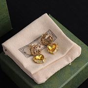 Gucci Earrings Gold Heart 06 - 6