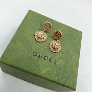 Gucci Earrings Gold Lion 06 - 3