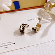 Louis Vuitton Earrings Black Gold 73 - 3