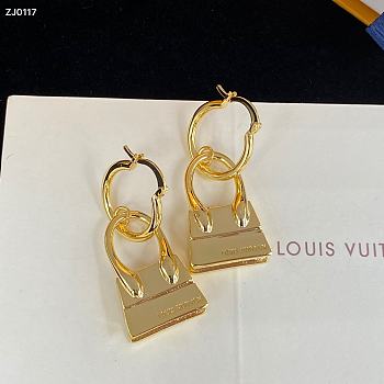 Louis Vuitton Earrings Gold Bag 06