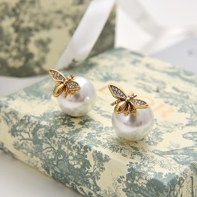 Louis Vuitton Earrings Gold Bee 185 - 1