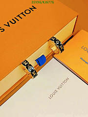 Louis Vuitton Earrings Gold Black KJ6776 - 4