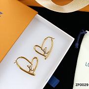 Louis Vuitton Earrings Gold Heart 25 - 5