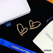 Louis Vuitton Earrings Gold Heart 25 - 2