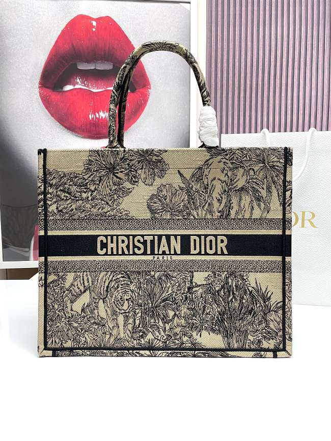 Dior Apricot Book Tote Shopping Bags 41x32x16cm - 1