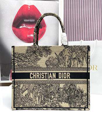 Dior Apricot Book Tote Shopping Bags 41x32x16cm