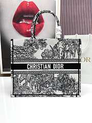 Dior Black Apricot Book Tote Shopping Bags Size 41x32x16cm - 3